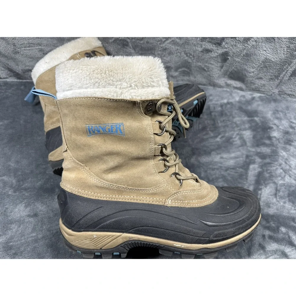 Ranger Women's 9 Winter Snow Boots With Removable‎ Liners Faux Fur Thermolite